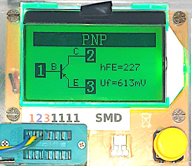 medidor multicomponentes 10 transistor pnp
